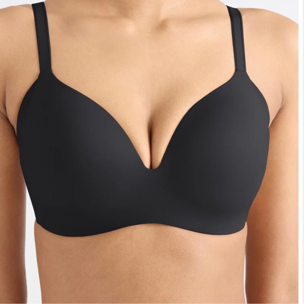 Knix Wingwoman Contour Bra Woman 46G PLUS Black Wirefree NEW $75 MSRP